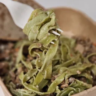 Spinach Tagliatelle alla Bolognese $20