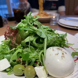 Leggera with burrata