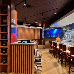 Front desk and dining area!