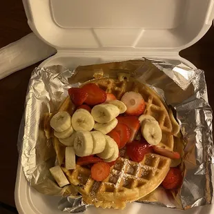 Waffle With Fruit