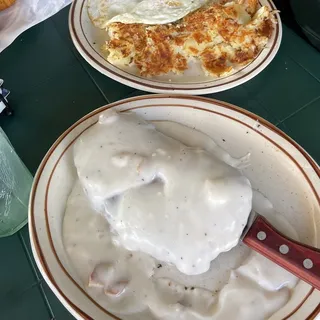 Fresh Baked Biscuits and Country Gravy