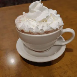 I was a good girl at the doctor's office so I'm treating myself to a hot chocolate