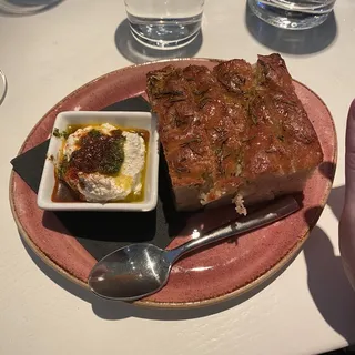 Focaccia and Ricotta