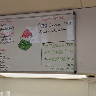 Today's specials 1/2/23