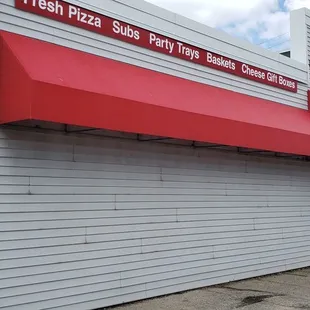 the front of the store