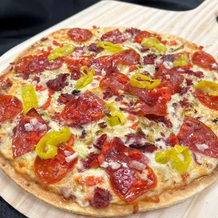 April 2022 pizza of the month.  Eaton's Italian Po' Boy.