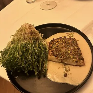 Pistachio-Crusted Seabass