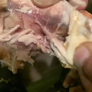 Uncooked chicken