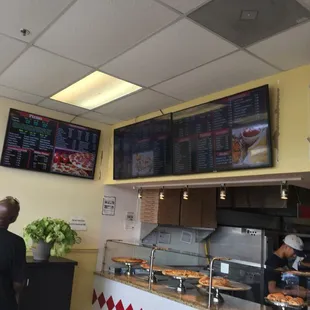 a man ordering pizza