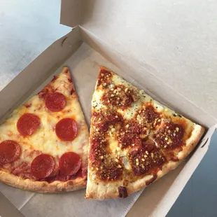 Pepperoni &amp; Chicken Parmesan slice