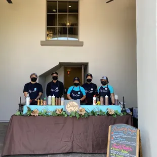 Eats a Crepe catering team at Anatolia Clubhouse