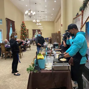 New Year party for retired seniors at Eskaton Granite Bay 2021