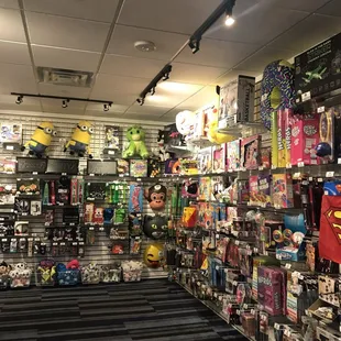 Prizes from arcade like Dave and Busters
