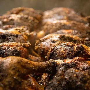 a close up of a loaf of meat