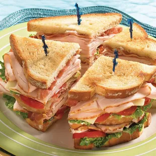 Turkey Club on Wheat or White
