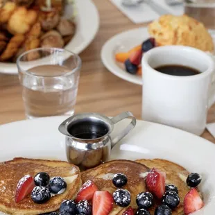 pancakes, food