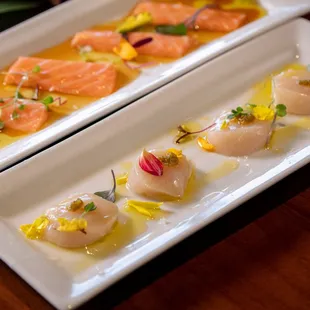 sashimi, sushi and sashimi, sushi, food