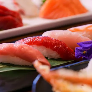 sushi, sashimi, sushi and sashimi, food