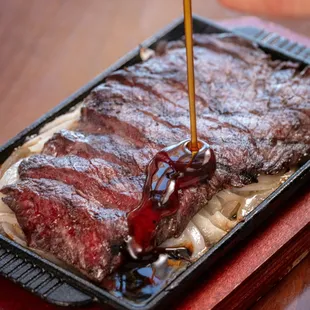 steak, food