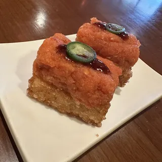 CRISPY RICE WITH SPICY TUNA(2PCS)