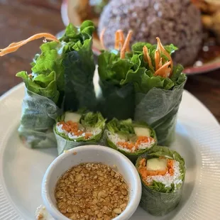 The salad rolls are next level