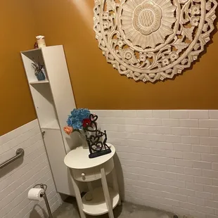 Clean Bathrooms.... No seat covers ‍