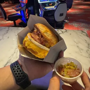 Ham croissant- very tasty on a round croissant