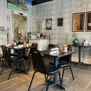 Indoor seating, limited