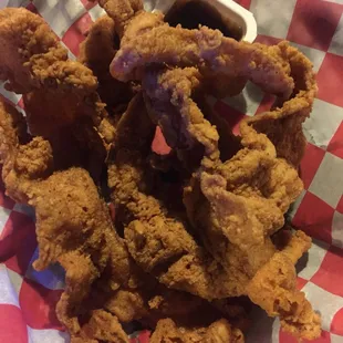 Deep fried bacon appetizer is amazing