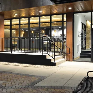 Outdoor patio area at ECDC.