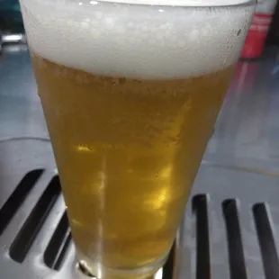 a glass of beer