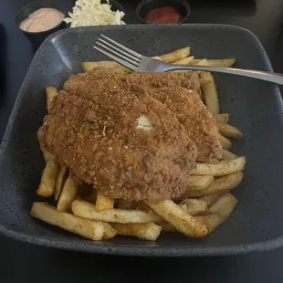 Fish and chips.. excellent.