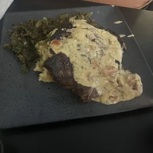 Ribeye steak with tomato sauce.. delicious