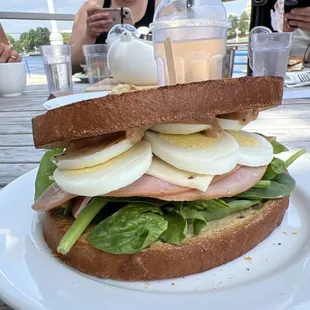 Bagel sandwich w/ gluten free sourdough