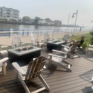 Riverside tables (with fireplaces)