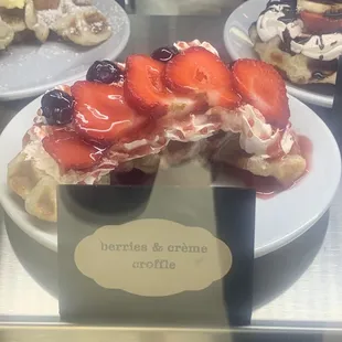 Strawberry and Cream Croffel