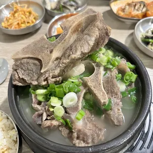 Beef bone soup