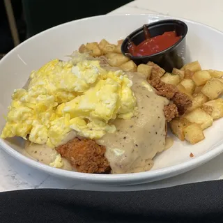 Chicken Fried Chicken and Eggs