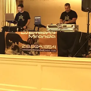 Our DJs--These guys are so much fun!  Call them up to get the party started!