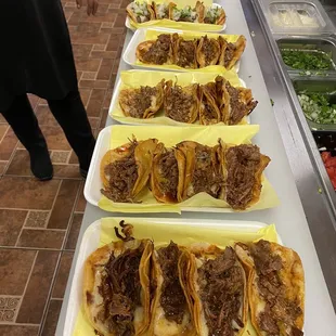 a row of tacoss