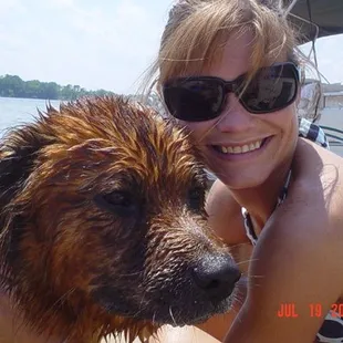 Big Dog &amp; Erin on Goat Island