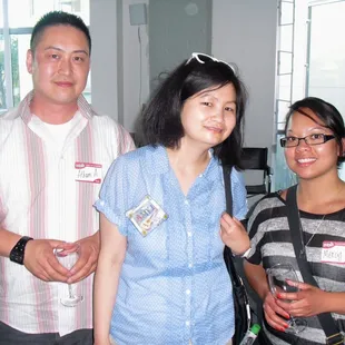  a man and two women