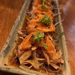Salmon tataki