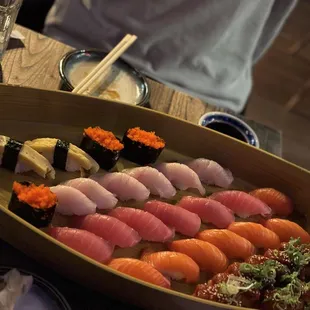 sushi, food, sashimi, sushi and sashimi