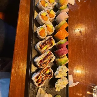 sushi and sashimi, interior