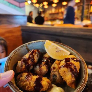 Fried oysters
