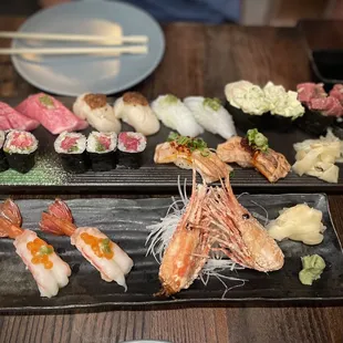 sushi and sashimi, food, sushi, sashimi