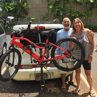 Our VIP customers Brian and Kim with their new Ocean Current by Juiced. This is the third bike, soon their fleet will be bigger than ours!