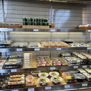 Their selection of to go cold food