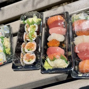 Assorted sushi